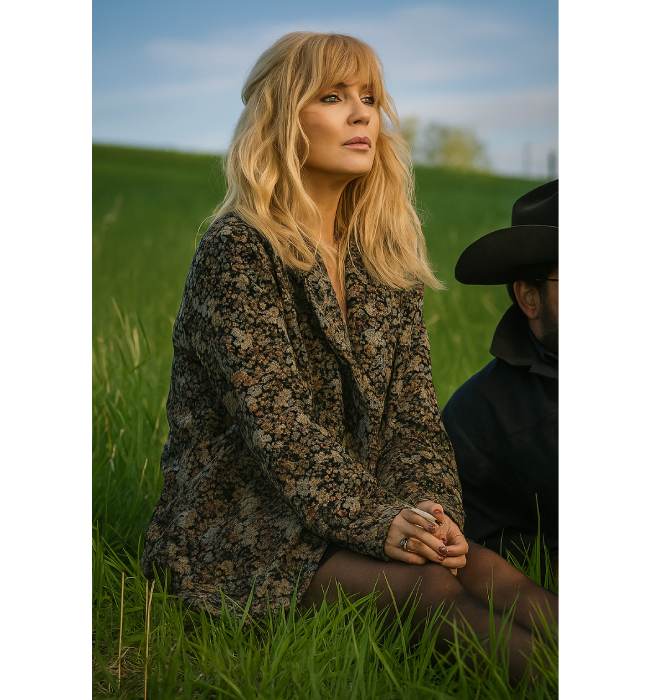 Beth Dutton S5 Floral Print Coat