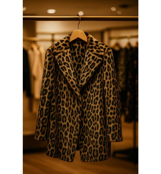 Beth Dutton Signature Cheetah Print Coat Yellowstone