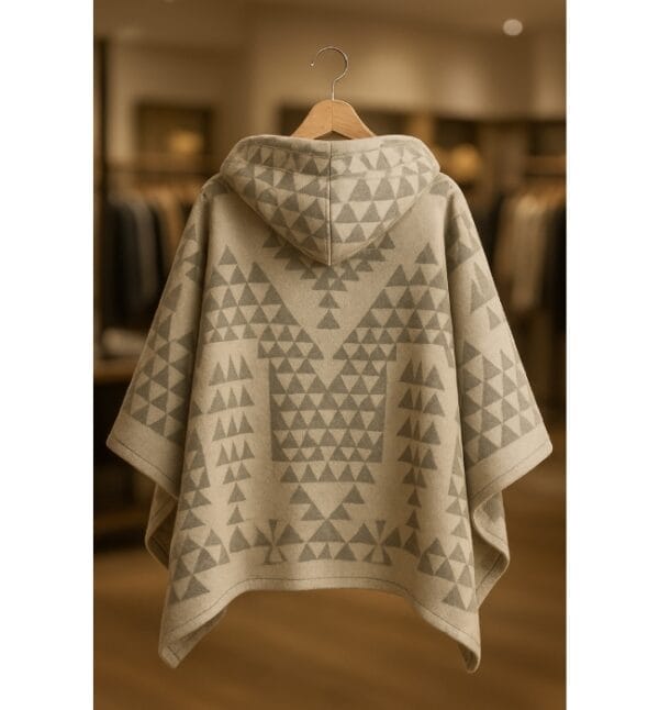 Beth Dutton Signature White Poncho Jacket