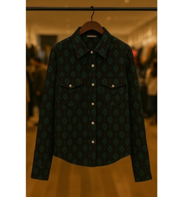 Beth Dutton Yellowstone Season 5 Black & Green Print Shirt