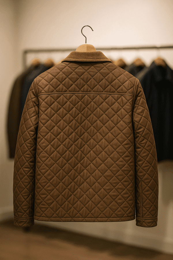 Classic Brown Quilted Jacket Yellowstone John Dutton