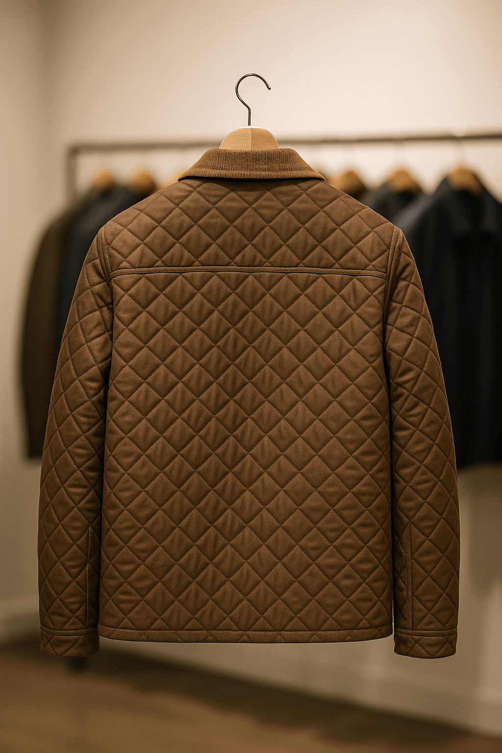 Classic Brown Quilted Jacket Yellowstone John Dutton