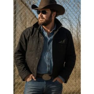 Cole Hauser Inspired Rip Wheeler Leather Outerwear Yellowstone