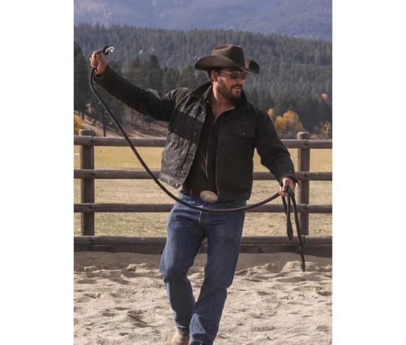 Cole Hauser Inspired Rip Wheeler Leather Outerwear Yellowstone
