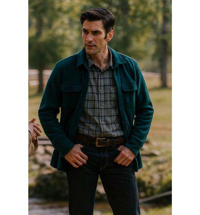 Jamie Dutton Yellowstone Blue Fleece Jacket
