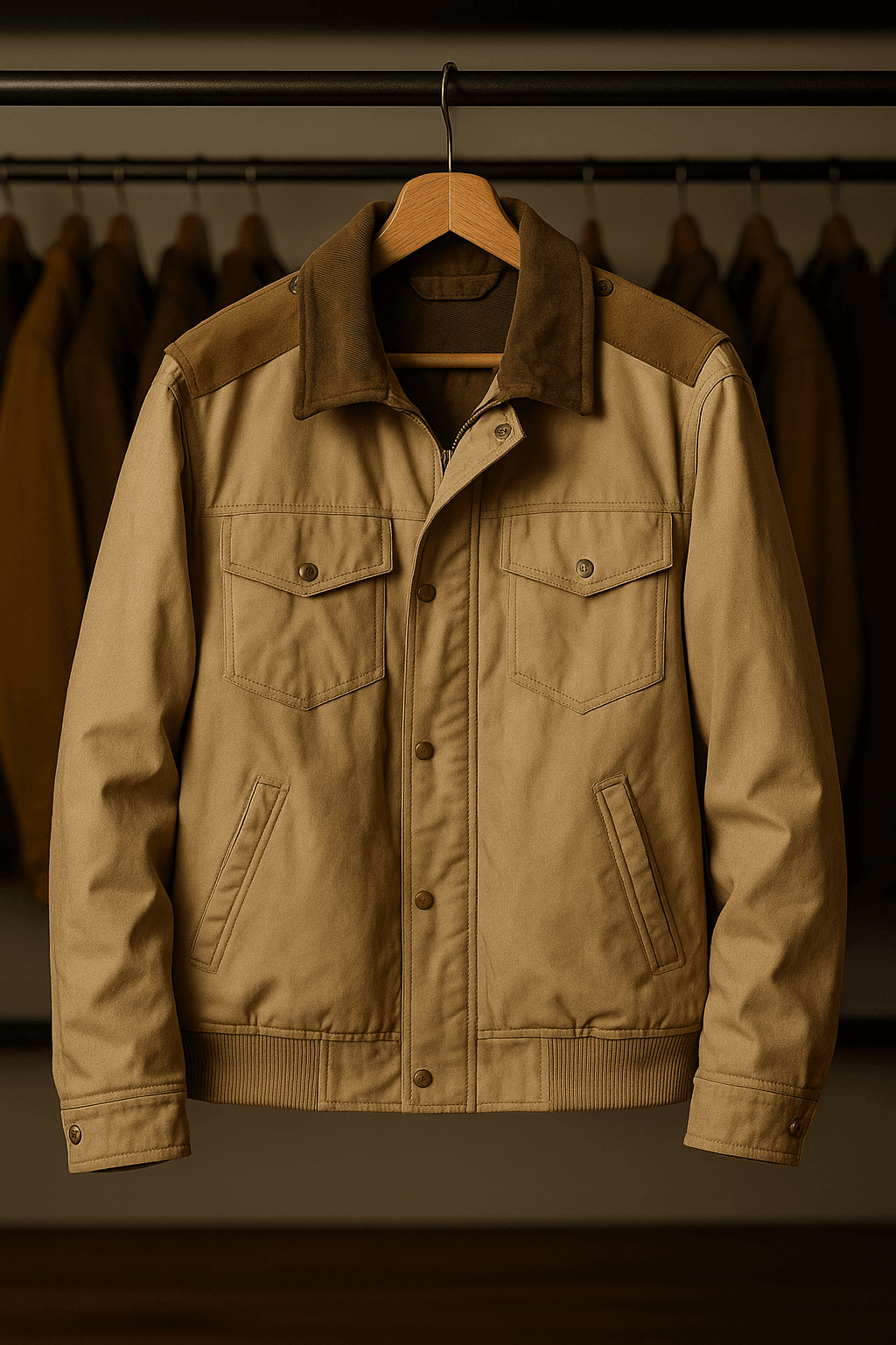 John Dutton Beige Cotton Jacket Yellowstone