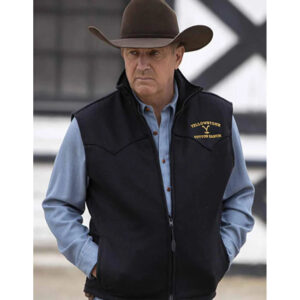 John Dutton Black Vest Yellowstone