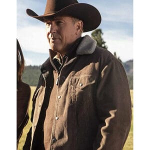 John Dutton Corduroy Jacket Inspired by Kevin Costner in Yellowstone
