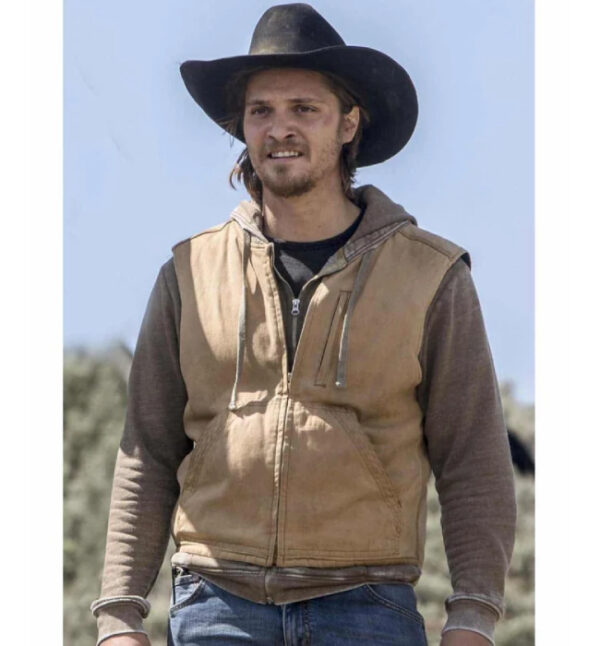Kayce Dutton Brown Cotton Vest Yellowstone