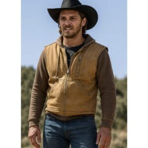 Kayce Dutton Brown Cotton Vest Yellowstone