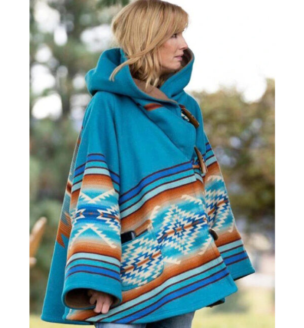 Kelly Reilly Hooded Coat