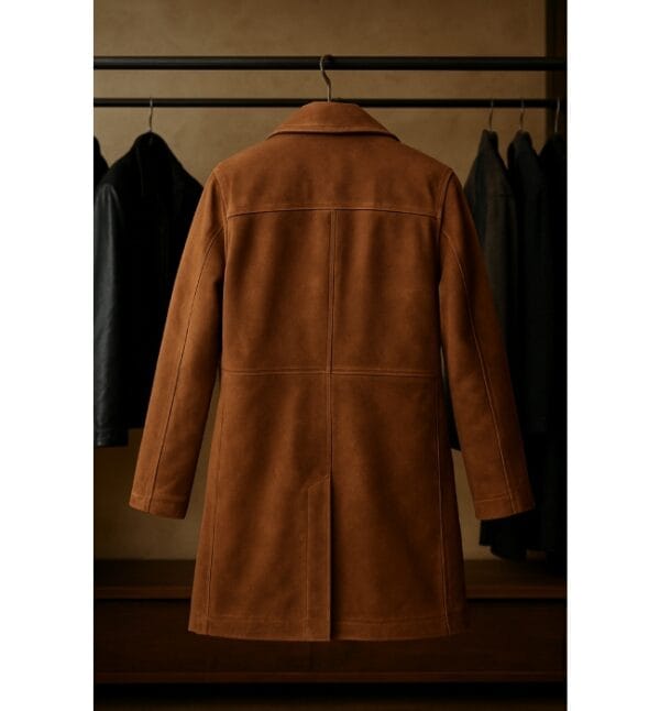 Kelly Reilly Yellowstone Brown Leather Trench Coat