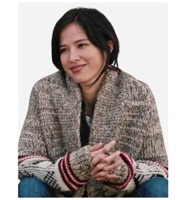 Kelsey Asbille Inspired Aztec Knit Cardigan Yellowstone S5 - Image 4