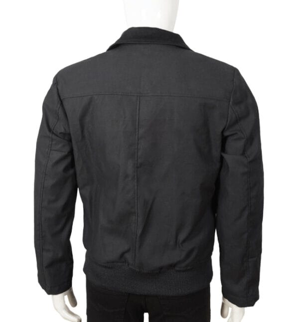 Kevin Costner Yellowstone Black Bomber Jacket - Image 3