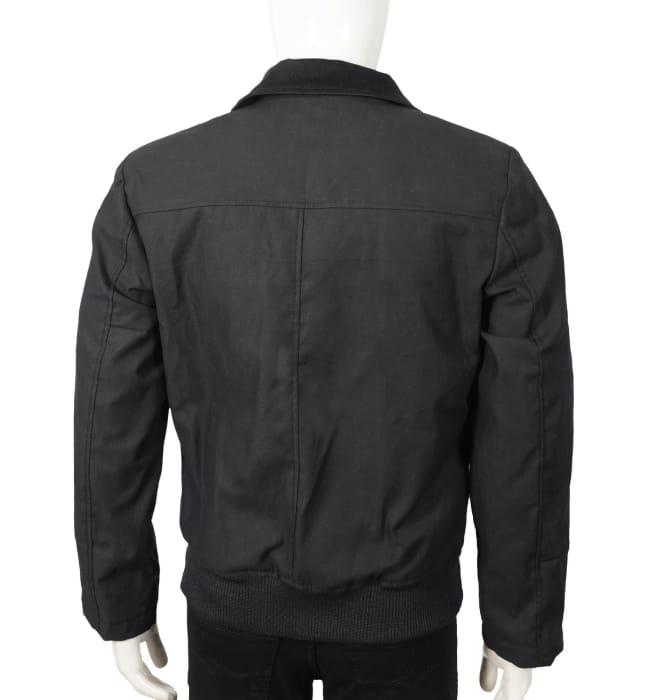 Kevin Costner Yellowstone Black Bomber Jacket - Image 3