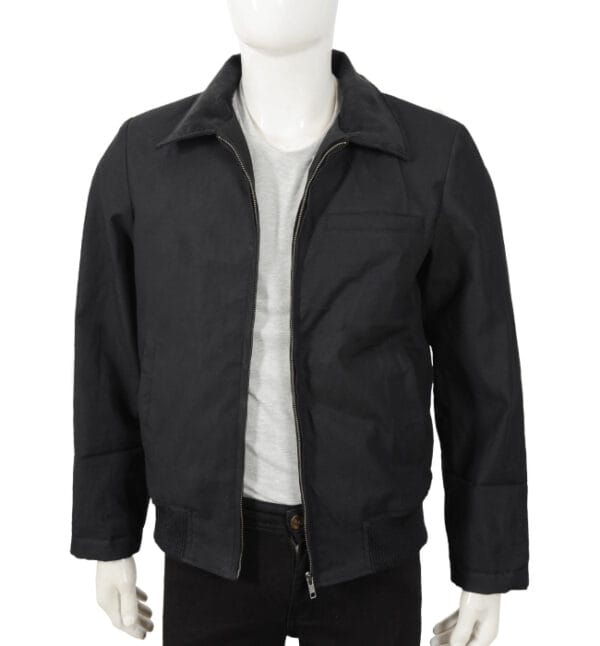 Kevin Costner Yellowstone Black Bomber Jacket - Image 2