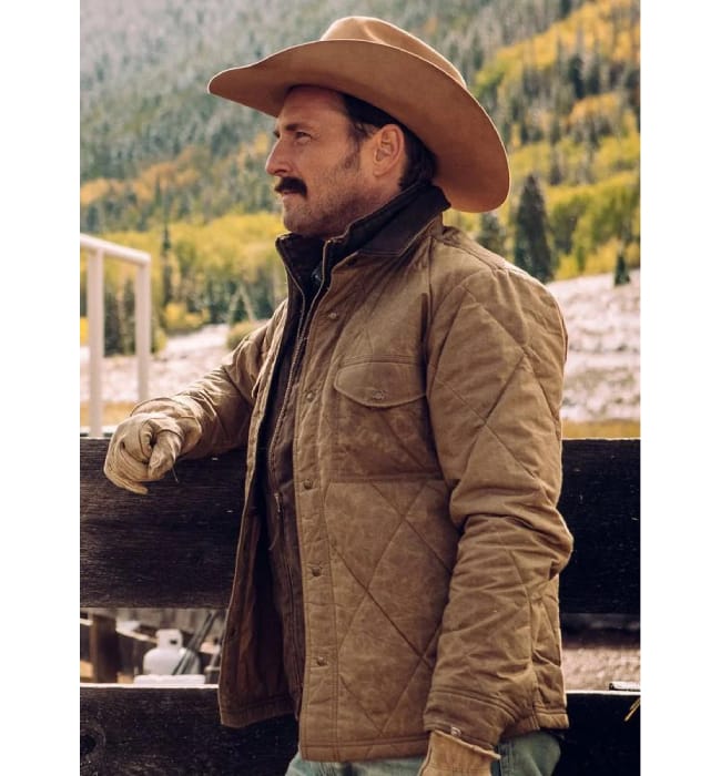 Quilted Jacket Worn by Josh Lucas as Young John Dutton in Yellowstone