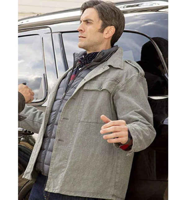 Wes Bentley Yellowstone Jacket in Grey