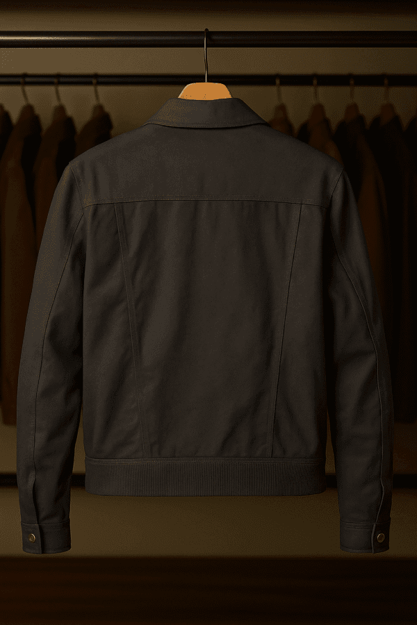 Western Style Grey Cotton Jacket Worn by John Dutton