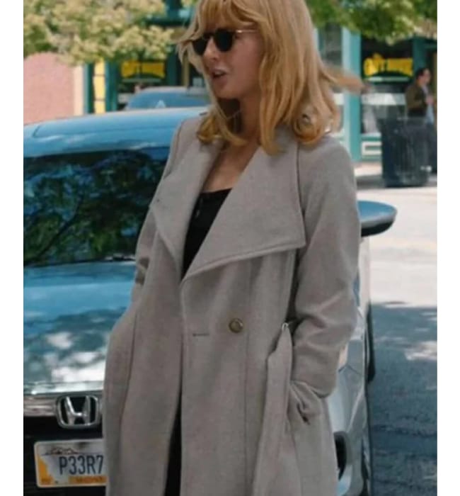 Yellowstone White Wool Coat Worn by Beth Dutton - Image 2