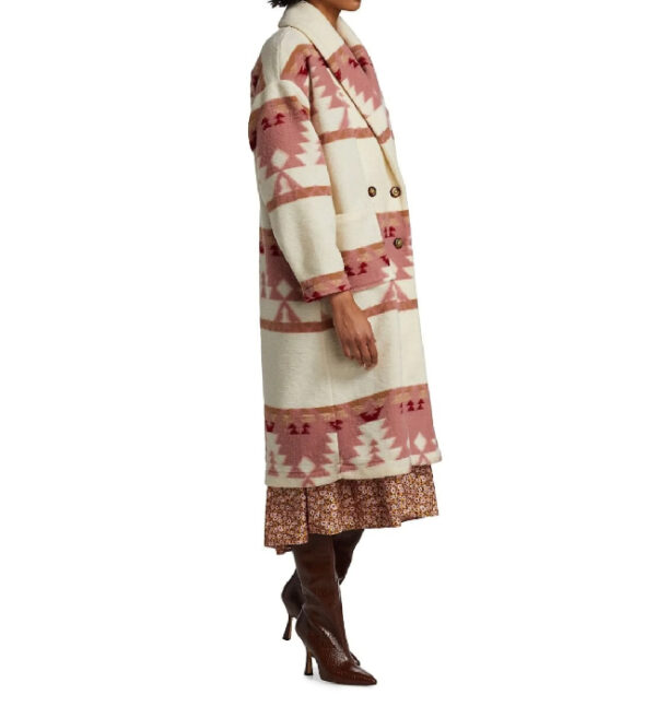 Pink Coat For Women's Beth Dutton