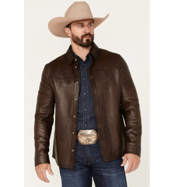 Yellow Stone Class Smith Leather Jacket