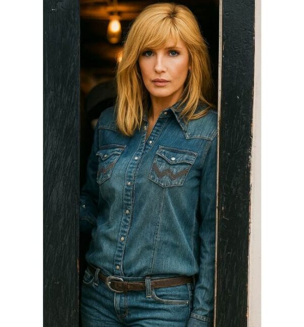 Yellowstone Beth Dutton Blue Denim Jacket