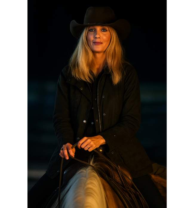 Yellowstone Beth Dutton Season 5 Black Cotton Jacket