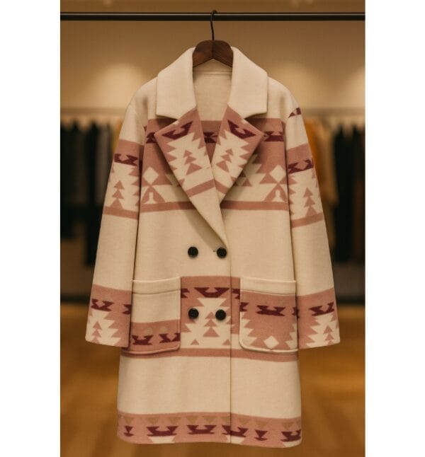 Yellowstone Beth Dutton Season 5 Pink Pattern Coat