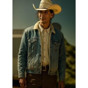 Yellowstone Gerald Tokala Denim Jacket, Sam Stands Alone Edition