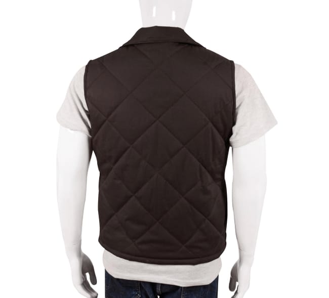 Yellowstone John Dutton Brown Quilted Vest - Image 4
