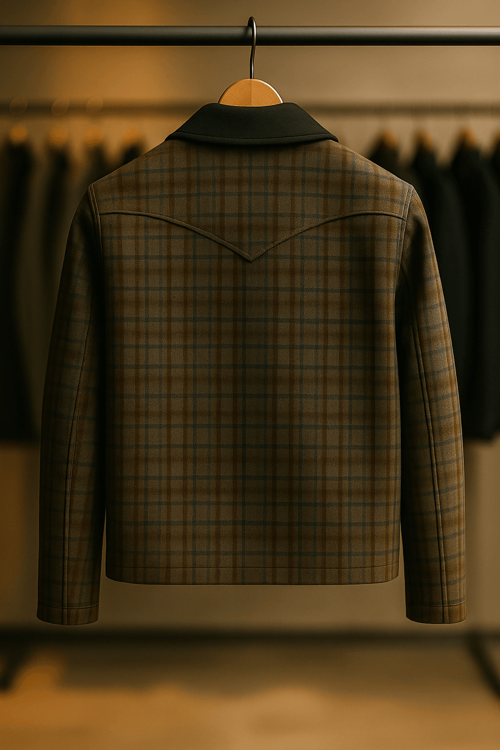 Yellowstone Ranch Style Checked Jacket John Dutton