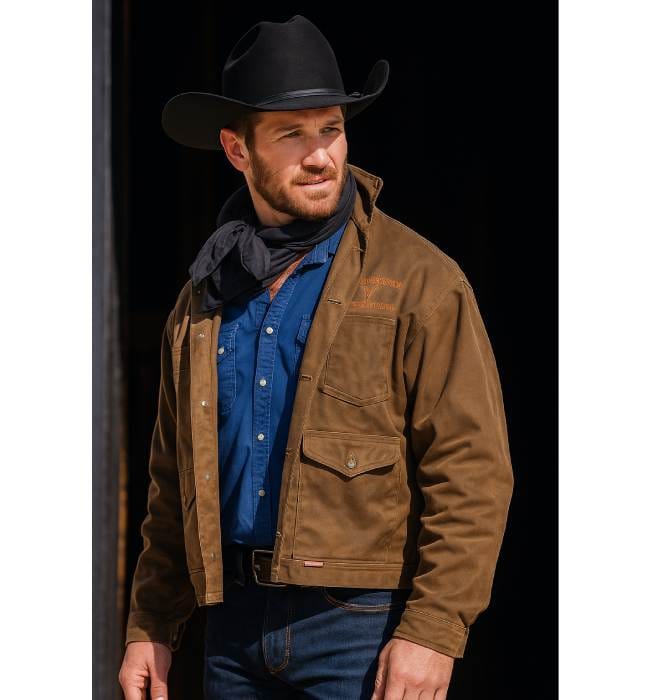 Yellowstone Ryan Brown Leather Jacket Ian Bohen Inspired