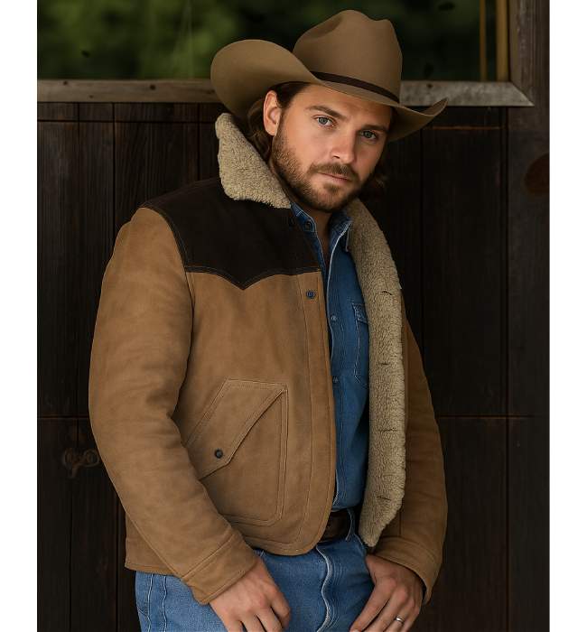 Yellowstone S05 Luke Grimes Suede Jacket