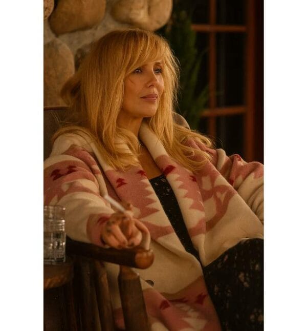 Yellowstone Beth Dutton Season 5 Pink Printed Coat