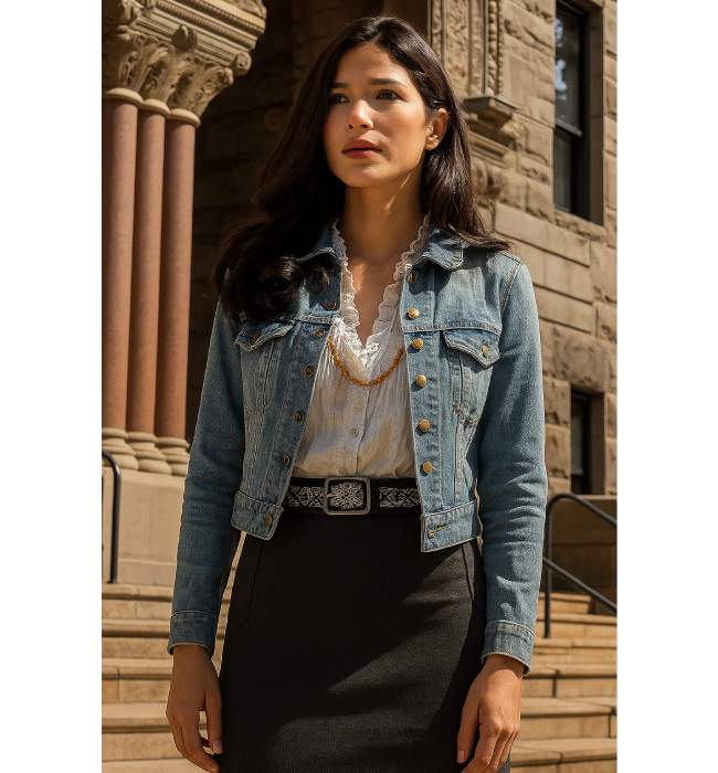 Yellowstone Monica Dutton Denim Blue Jacket