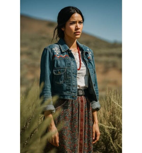 Yellowstone Tv Series Season 3 Monica Dutton Denim Jacket
