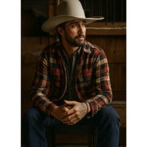 Yellowstone Season 3 Walker Checkered Cotton Jacket
