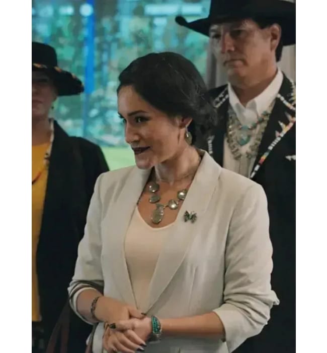 Angela Blue Thunder White Blazer Yellowstone Season 5 - Image 2