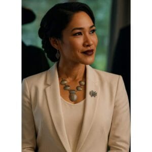 Angela Blue Thunder White Blazer Yellowstone Season 5