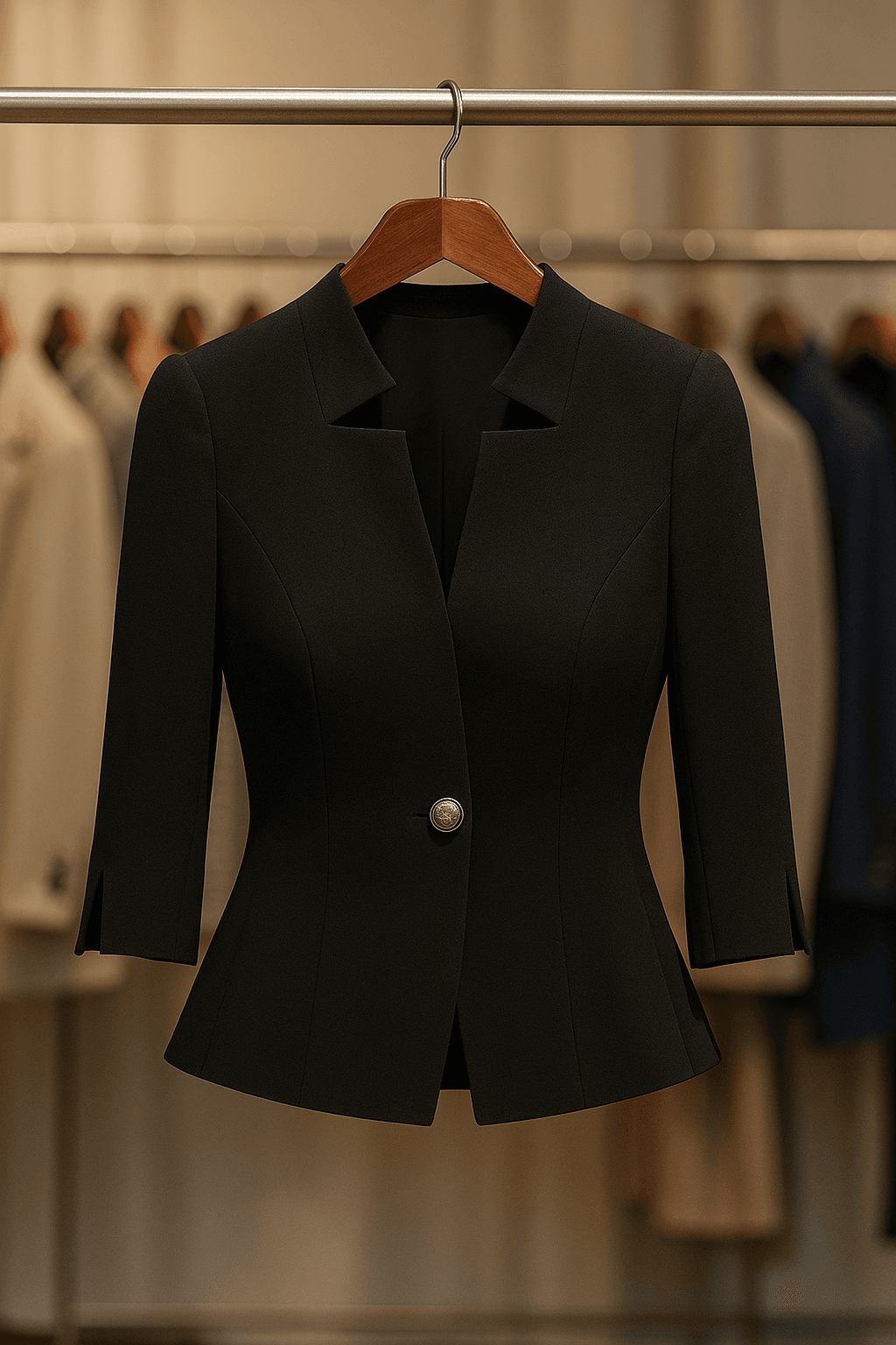 Yellowstone Beth Dutton Kelly Reilly Black Notch Collar Jacket