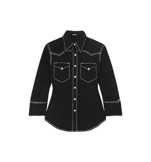Black Denim Shirt Worn by Laramie