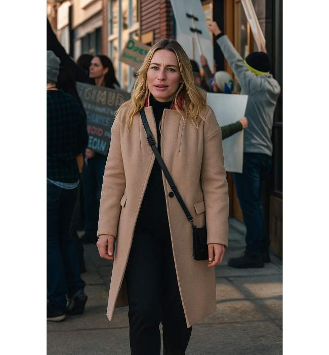 Summer Higgins Camel Coat Yellowstone Season 4