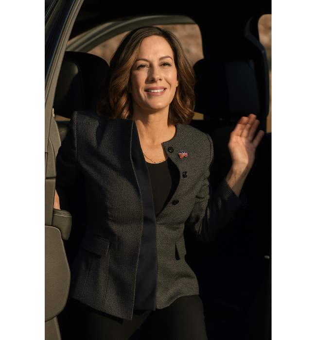 TV Series Yellowstone Wendy Moniz Grey Overcoat