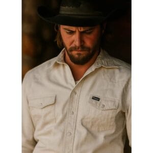 Yellowstone Kayce Dutton Inspired White Denim Shirt
