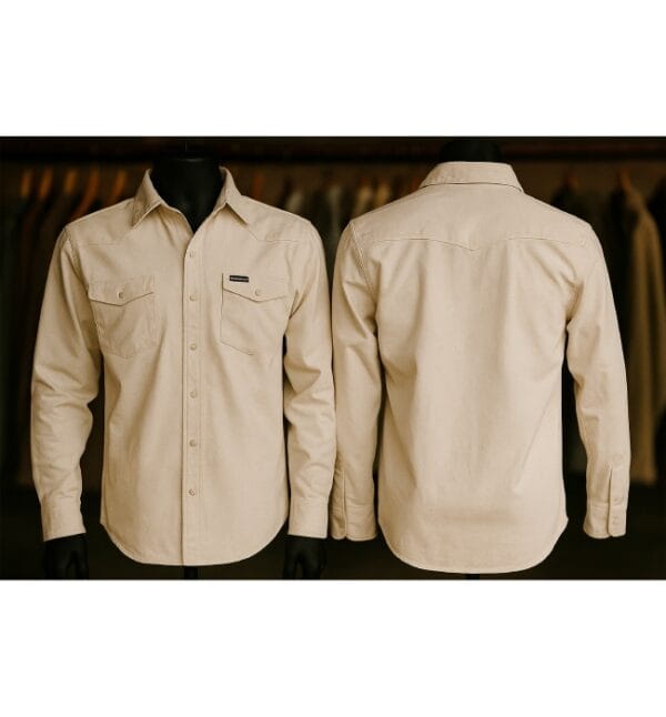 Yellowstone Kayce Dutton Inspired White Denim Shirt