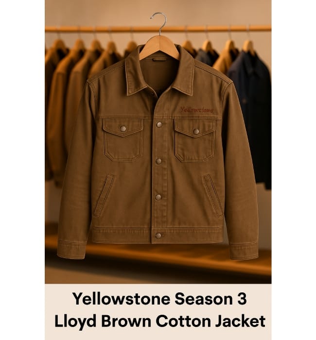 Yellowstone Season 3 Lloyd Brown Cotton Jacket